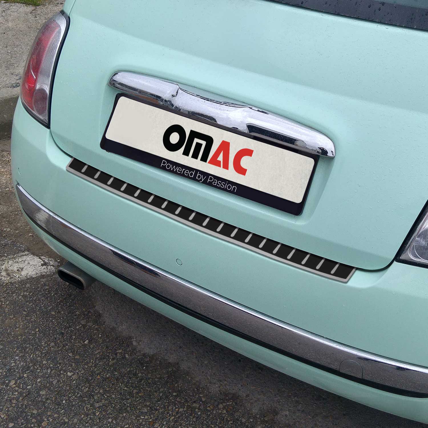 Protection Seuil Coffre Pare-Chocs pour Fiat 500e 2020-2025 Folie de carbone