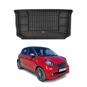 Tapis de Coffre pour Smart Forfour 2015-2018 TPE Noir
