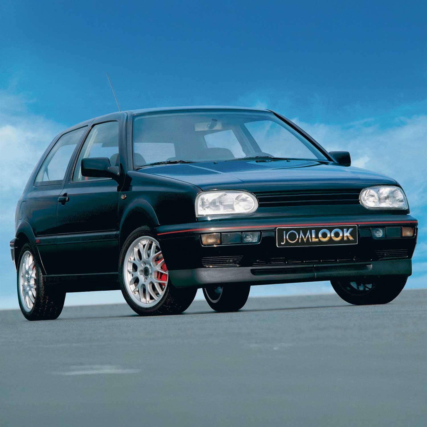 Lame de spoiler avant approprié pour Volkswagen Golf 3 1991-1998 ABS Noir mat 2x