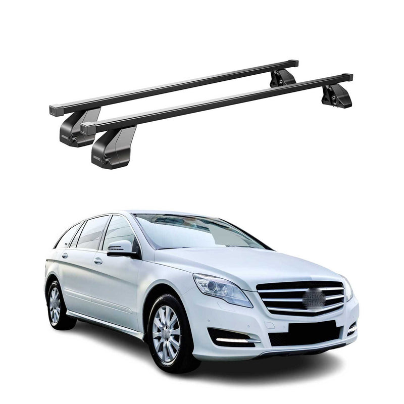 Barres Transversales Menabo pour Mercedes R W251 2005-2013 Noir