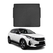 OMAC Tapis de coffre pour Peugeot 3008 2016-2024 sur mesure en caoutchouc Noir