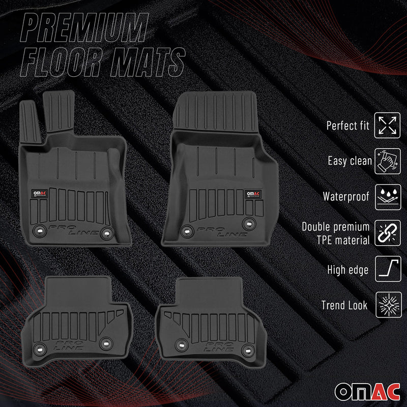 Tapis de Sol pour Jaguar XE 2015-2025 Caoutchouc TPE Noir