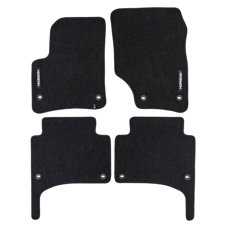 Tapis de Sol de Voiture pour VW Touareg I 2002-2010 Velours Imperméable 4Pcs