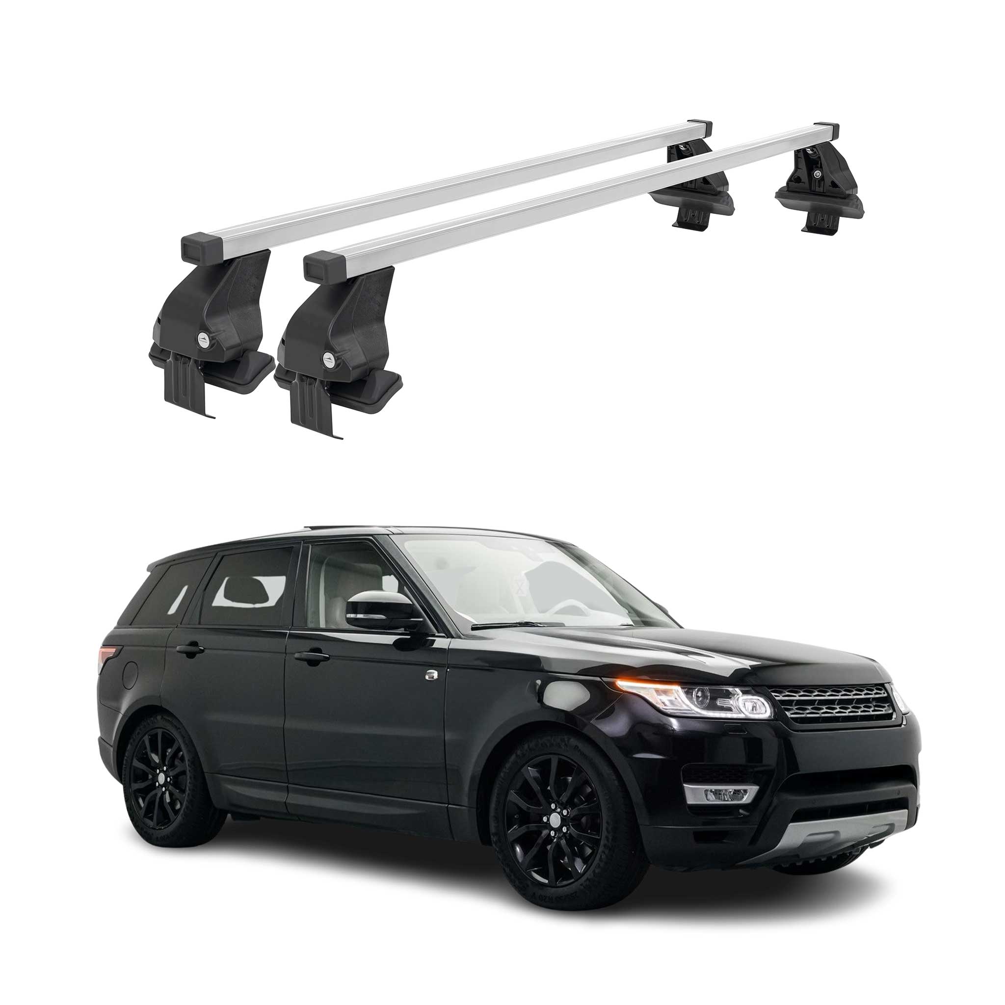 Barres de toit transversales pour Range Rover Sport 2014-17 Acier Gris