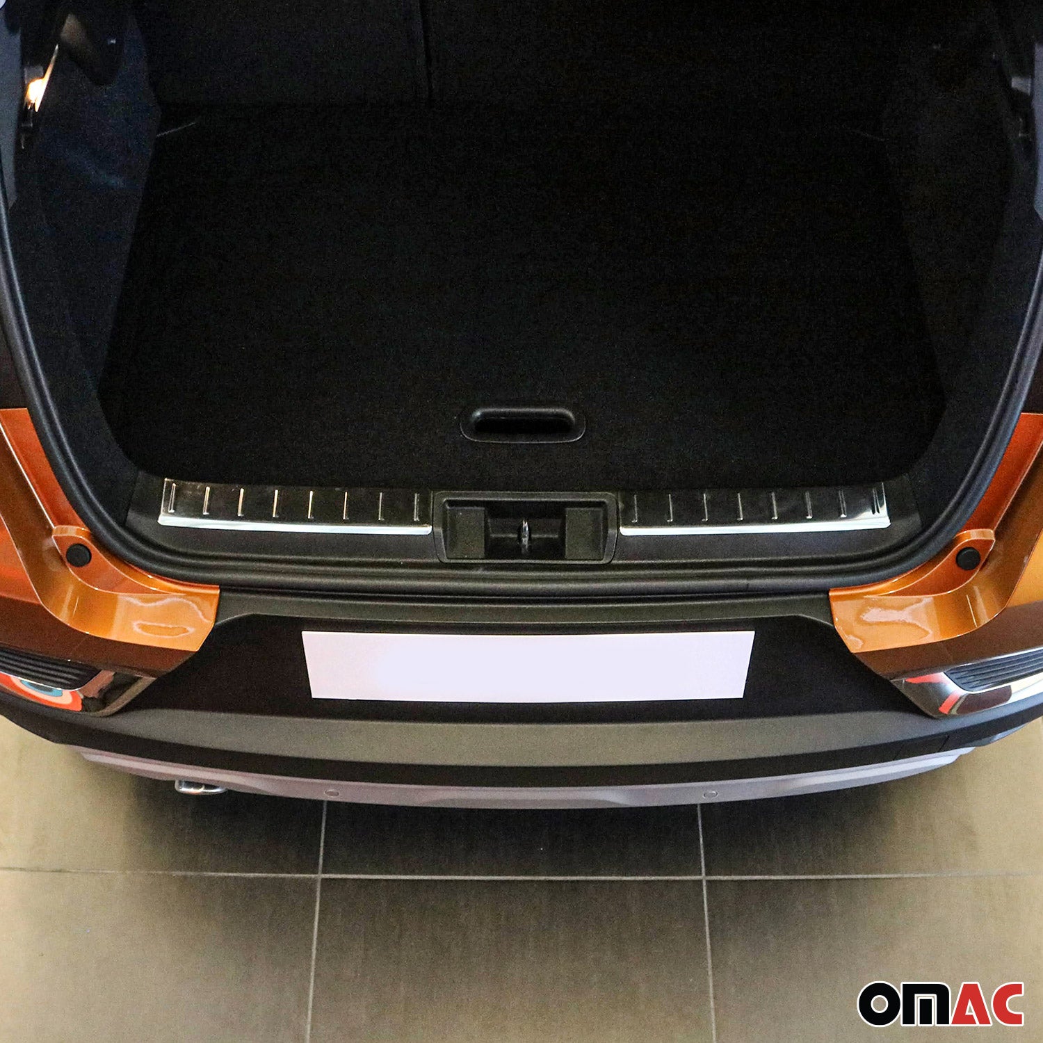 Protection de seuil de coffre pour Renault Captur 2019-2025 2Pcs en Acier Silver