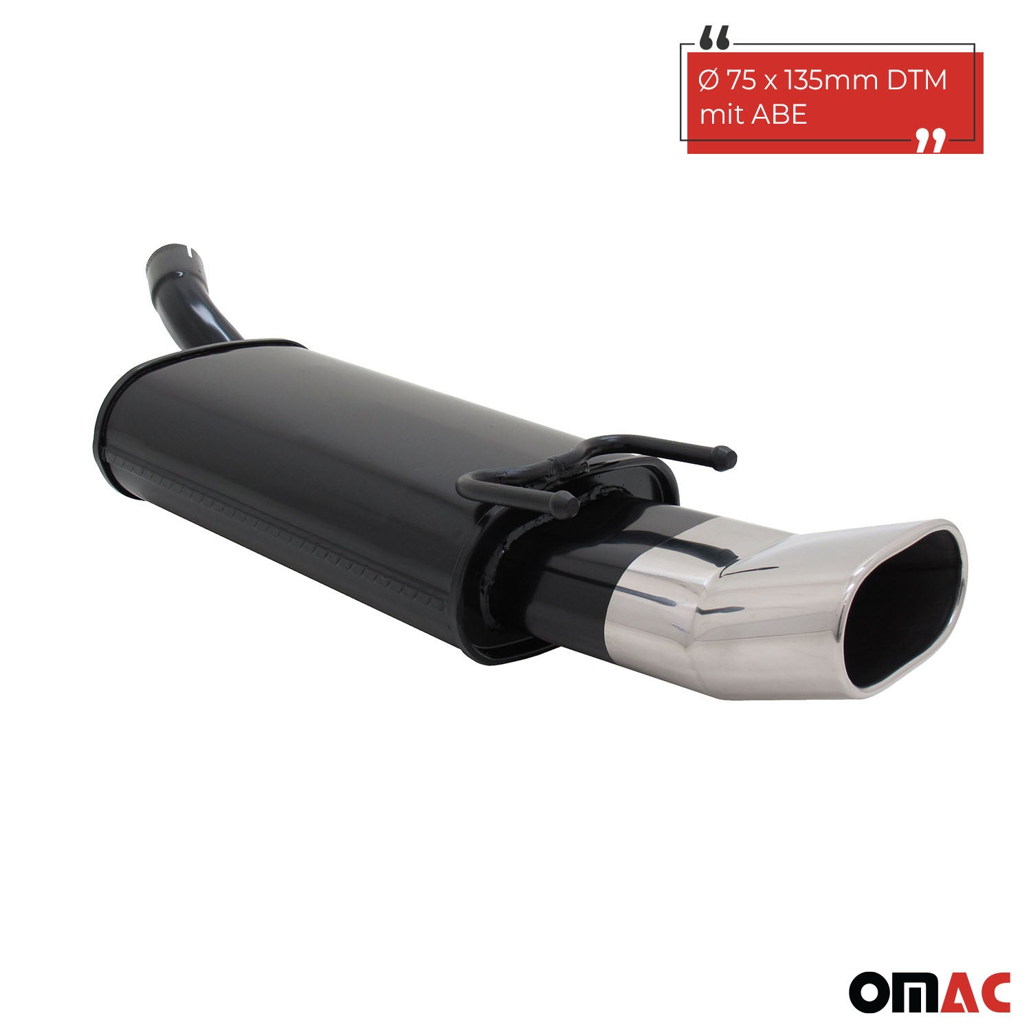Échappement arrière sport Novus pour Opel Corsa B 135x75mm DTM avec ABE