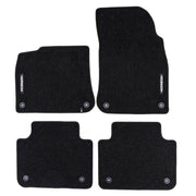 Tapis de Sol de Voiture pour VW Touareg III 2018-2025 Velours Imperméable 4Pcs