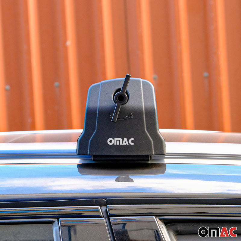 Barres De Toit Transversales pour Opel Mokka 2012-2020 Aluminium Gris ABE