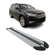Marchepieds Latéraux pour Toyota Highlander 2007-2013 Aluminium Argent 2Pcs
