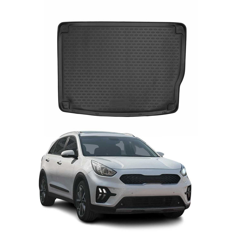 OMAC Tapis de coffre pour Kia e-Niro 2018-2022 Hybrid sur mesure en caoutchouc
