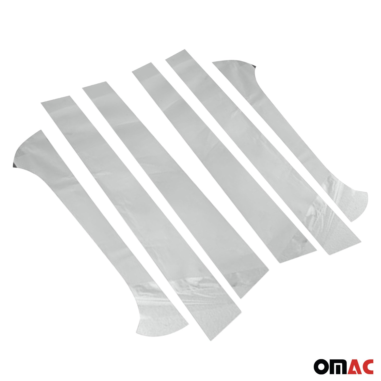 Couverture Garniture de pilier B pour Fiat Panda 2012-2020 en acier inox 6Pcs