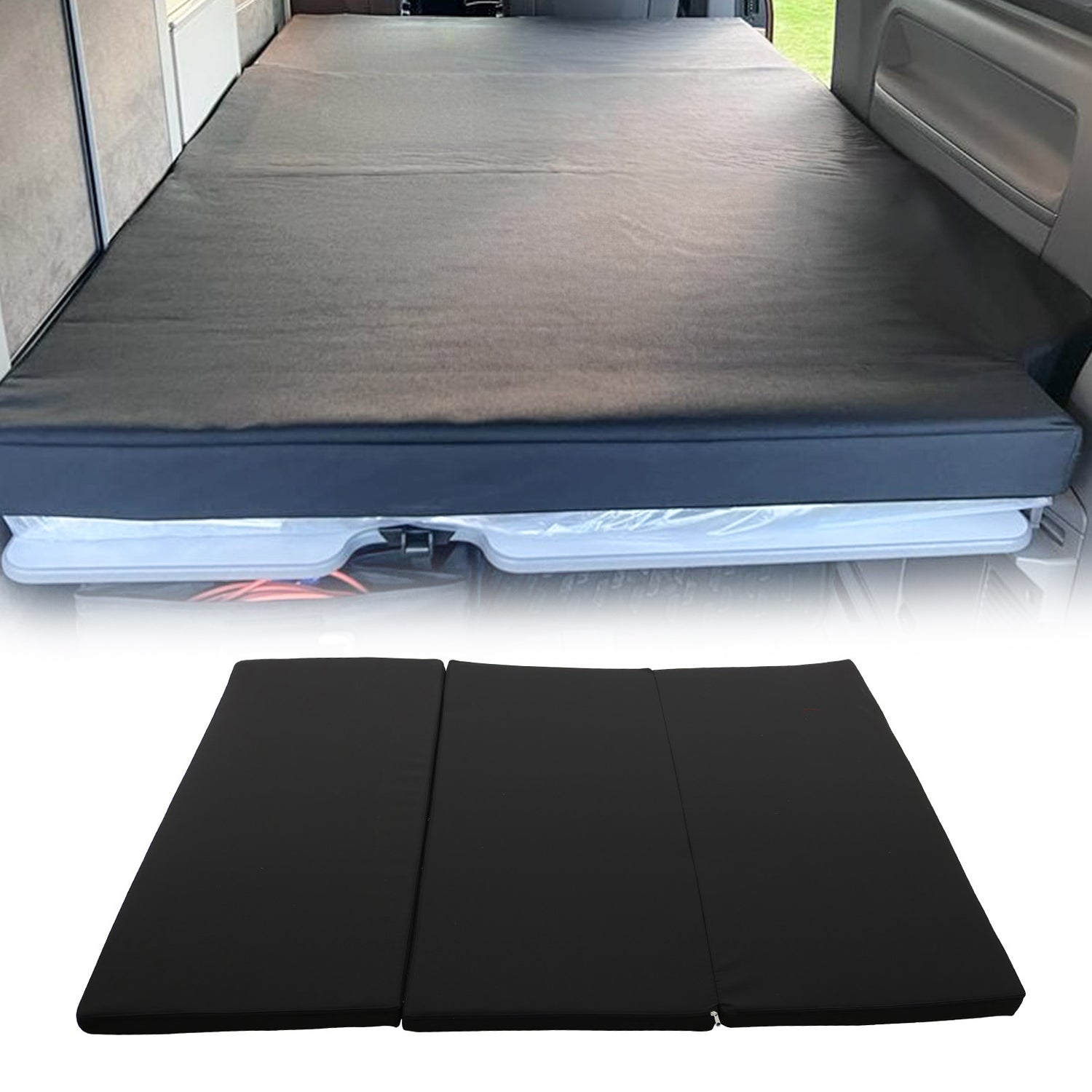 Pliable Matelas de Camping pour Ford Transit/Tourneo Custom 2023-2025 Polyester