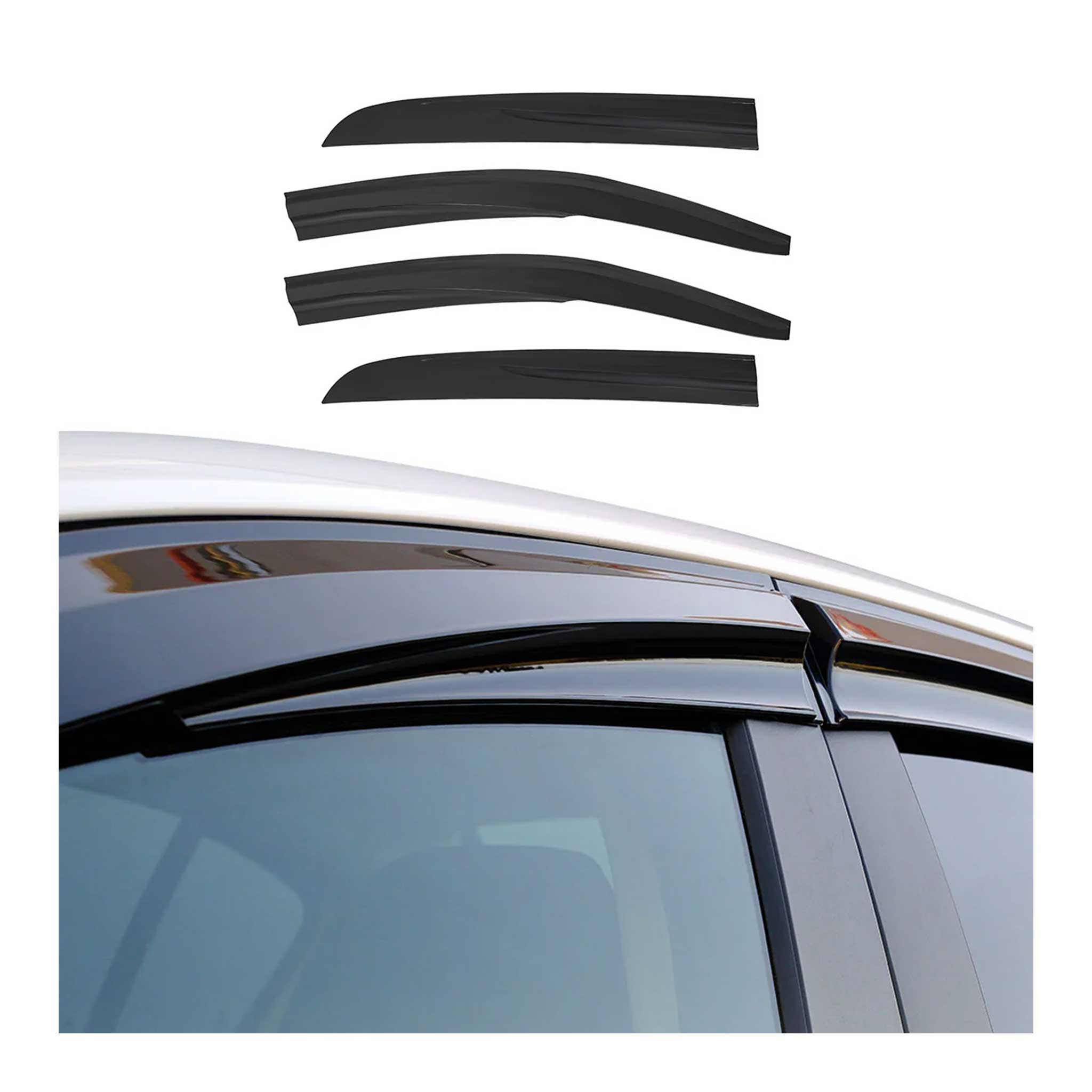 Déflecteurs De Vent Pluie D'air pour Peugeot Rifter 2018-2026 Acrylique 4 Pcs