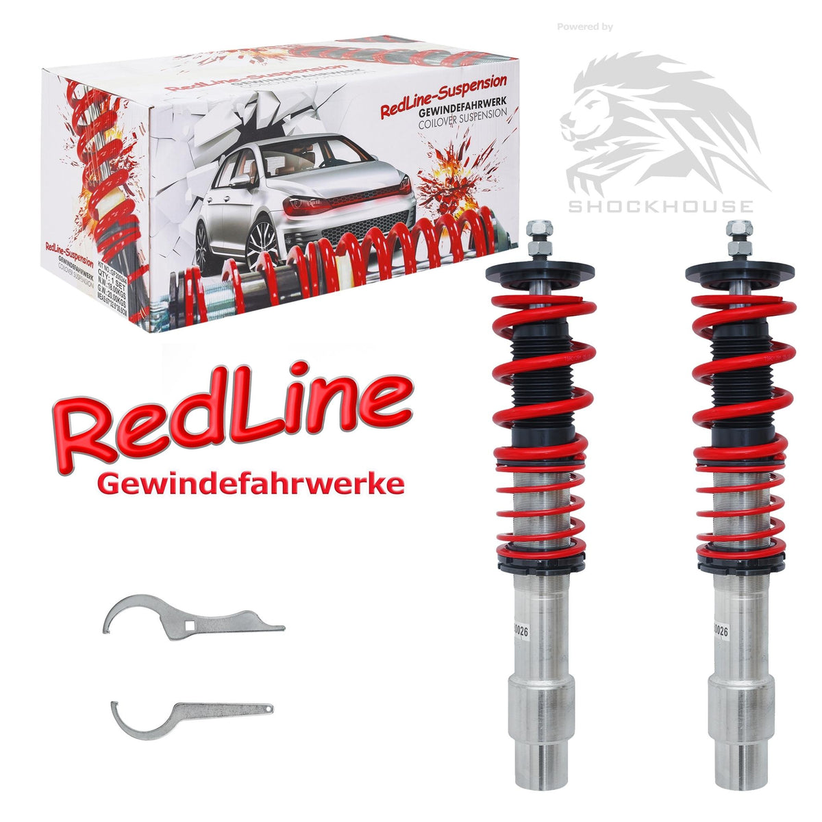 JOM Redline Combinés Filetés pour BMW Série 5 E61 Touring 04-10 (nur VA)