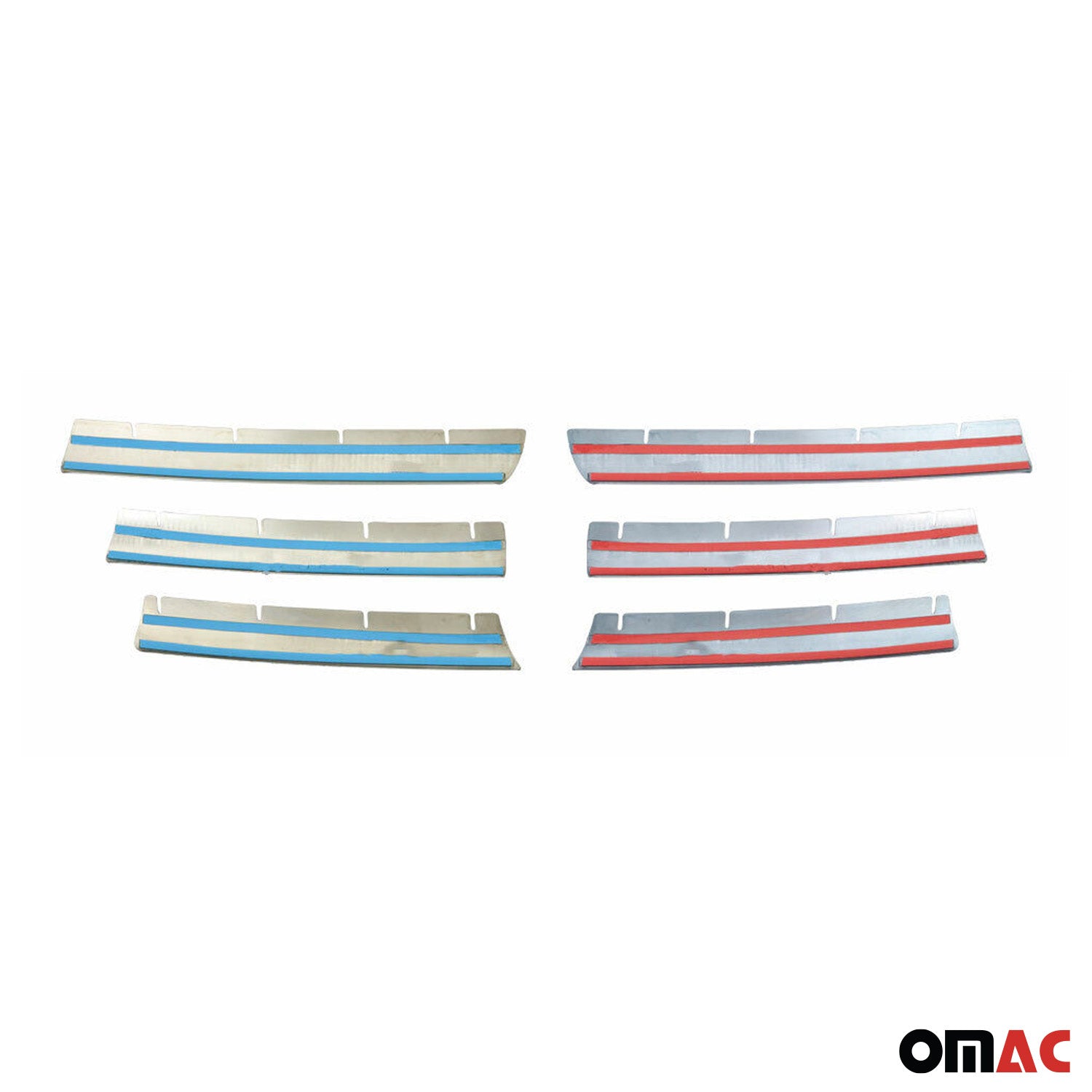 Moulure de Grille de Calandre pour VW Touran 2003-2006 Chromé 6Pcs