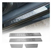 Seuils de porte pour Ford Transit Tourneo 2000-2026 Expedition acier inox Chromé