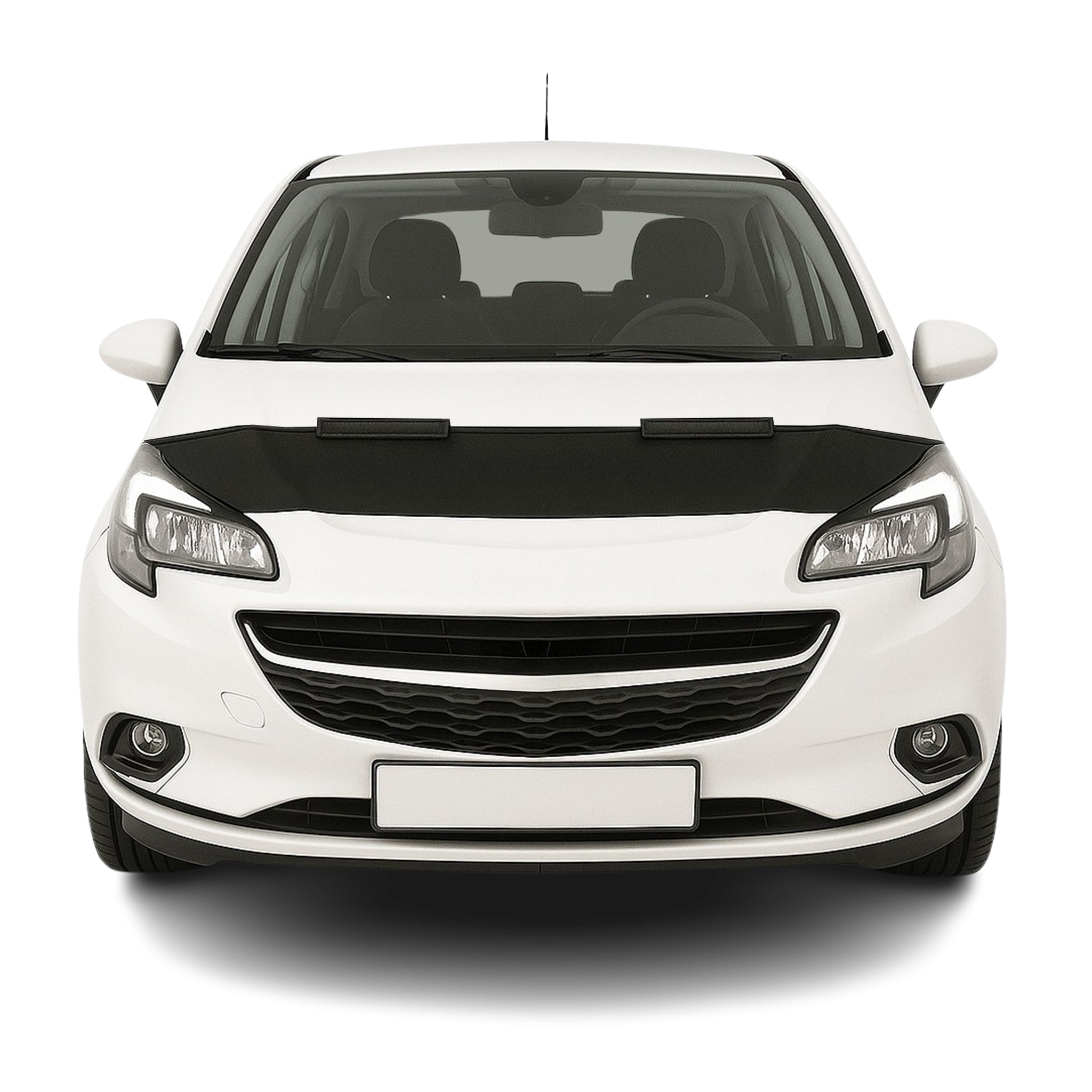 Protège Capot pour Opel Corsa E 2015-2019 Masque de voiture vinyle Noir