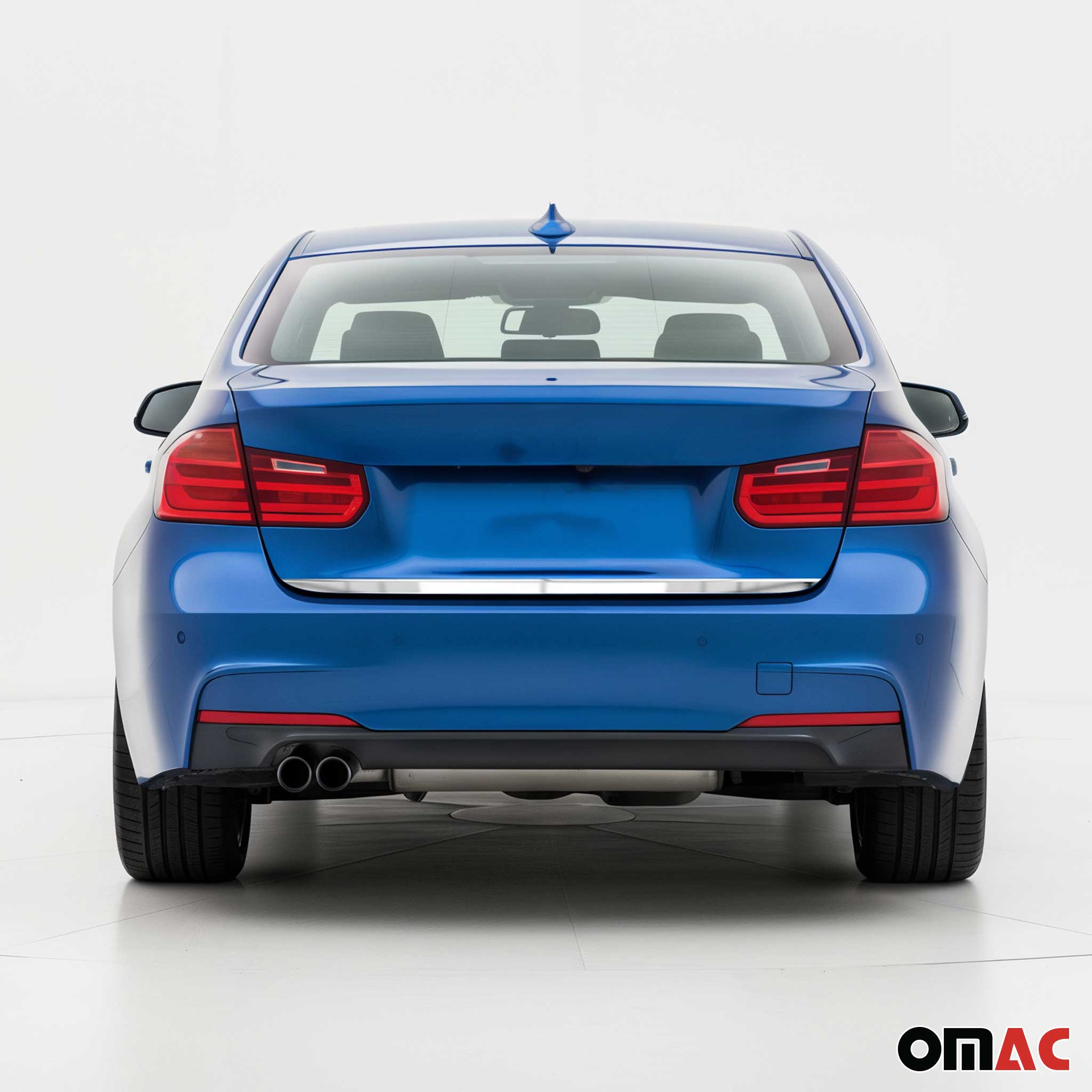 Garniture de hayon coffre pour BMW Série 3 F30 2012-2019 en acier Chromé