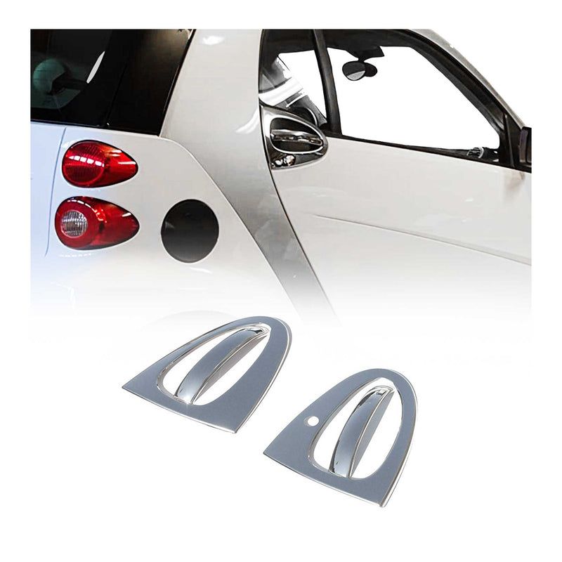 Couverture de poignée de porte pour Smart Fortwo W451 2007-2014 en Acier 4Pcs