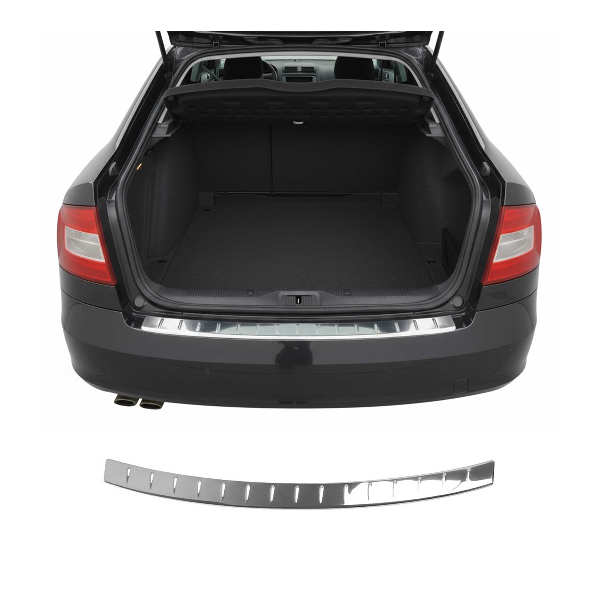 Protection de Pare-Chocs pour Skoda Octavia II Kombi 2009-2013 Facelift polie