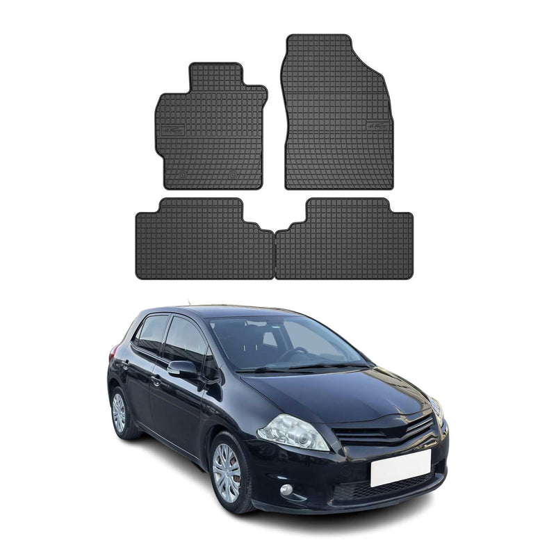 Tapis de Sol pour Toyota Auris 2007-2013 Caoutchouc Noir