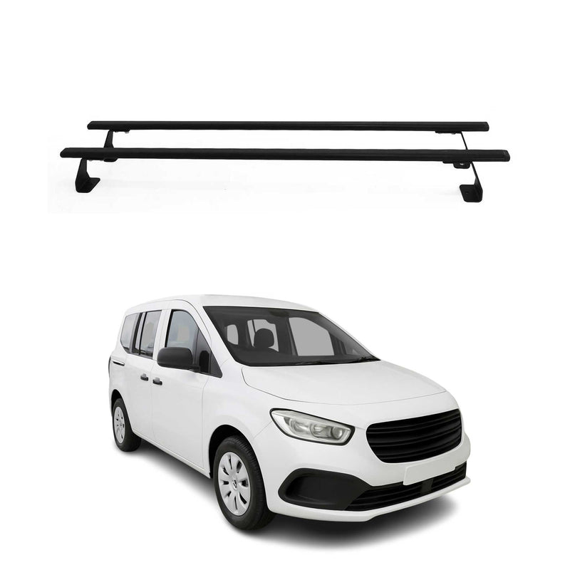 Barres de toit transversales pour Mercedes Citan 2021-2025 Acier Noir 2 pcs