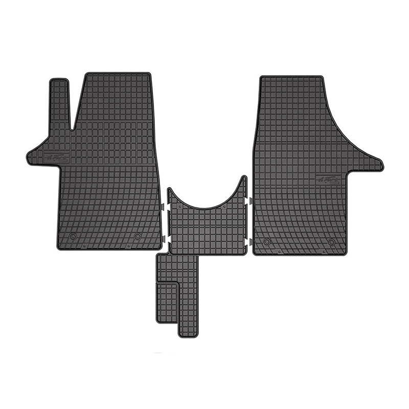 Tapis de Sol pour VW T6 T6.1 Transporter 2015-2024 OMAC 3D Noir Caoutchouc