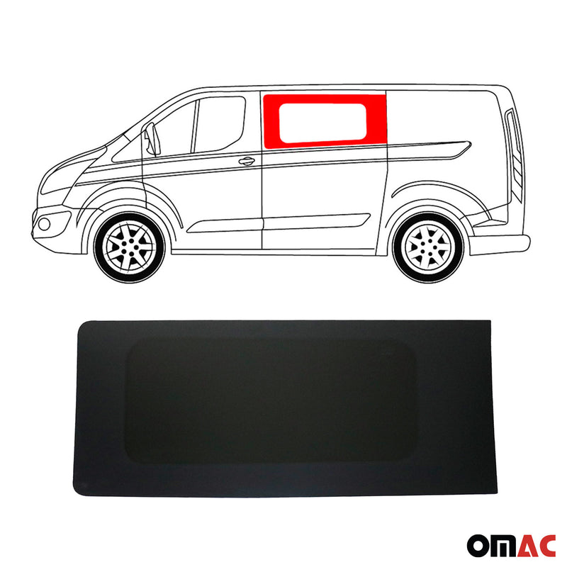 Fixe Vitre Porte pour Ford Transit Custom 2013-2023 L1 L2 Gauche non coulissante