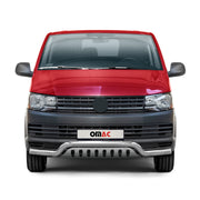 Pare-Buffle Avant Pour VW T6 T6.1 Transporter tout 2015-2024 en Acier Argent