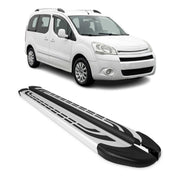 Marchepieds Latéraux pour Citroen Berlingo 2008-2018 L1 Aluminium Gris 2Pcs