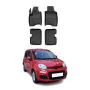 Tapis de Sol pour Fiat Panda 2012-2026 TPE Noir