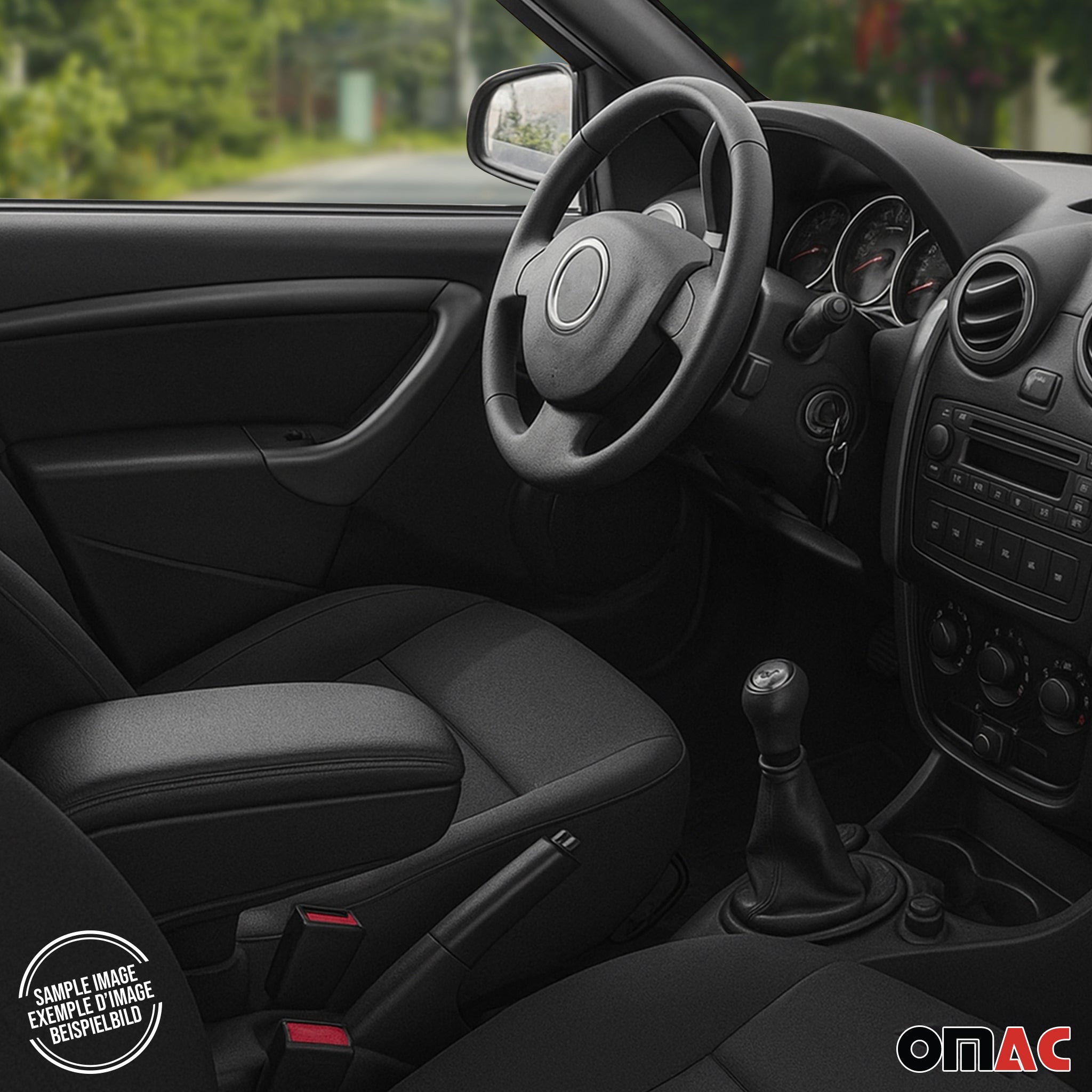 Accoudoir pour Ford Transit Tourneo Courier 2014-2024 Vinyl Abs Noir