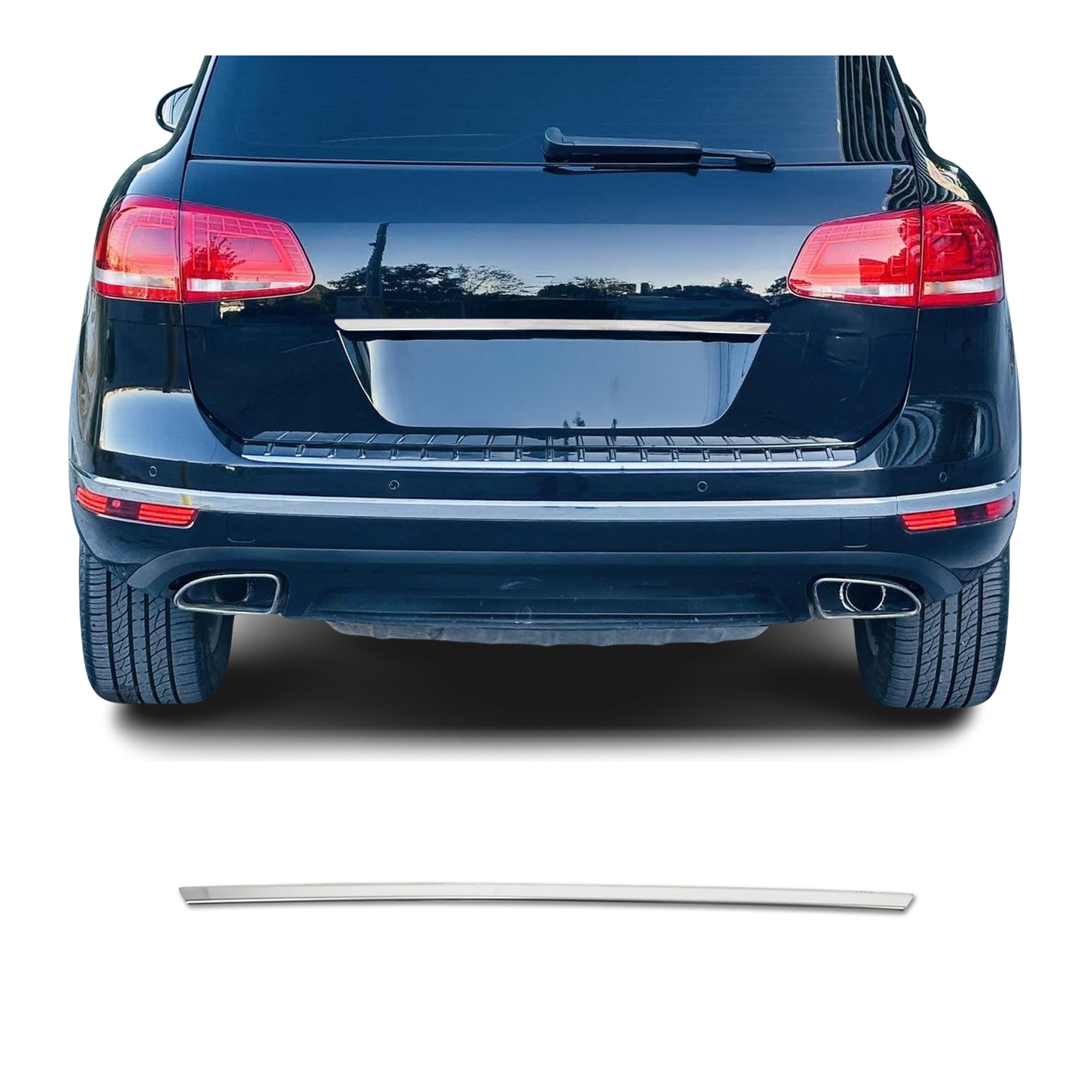 Poignée de Coffre Arrière pour VW Touareg II 2010-2018 acier inox