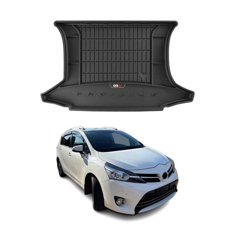 Tapis De Coffre pour Toyota Verso 2009-2020 TPE Noir 1 Pcs