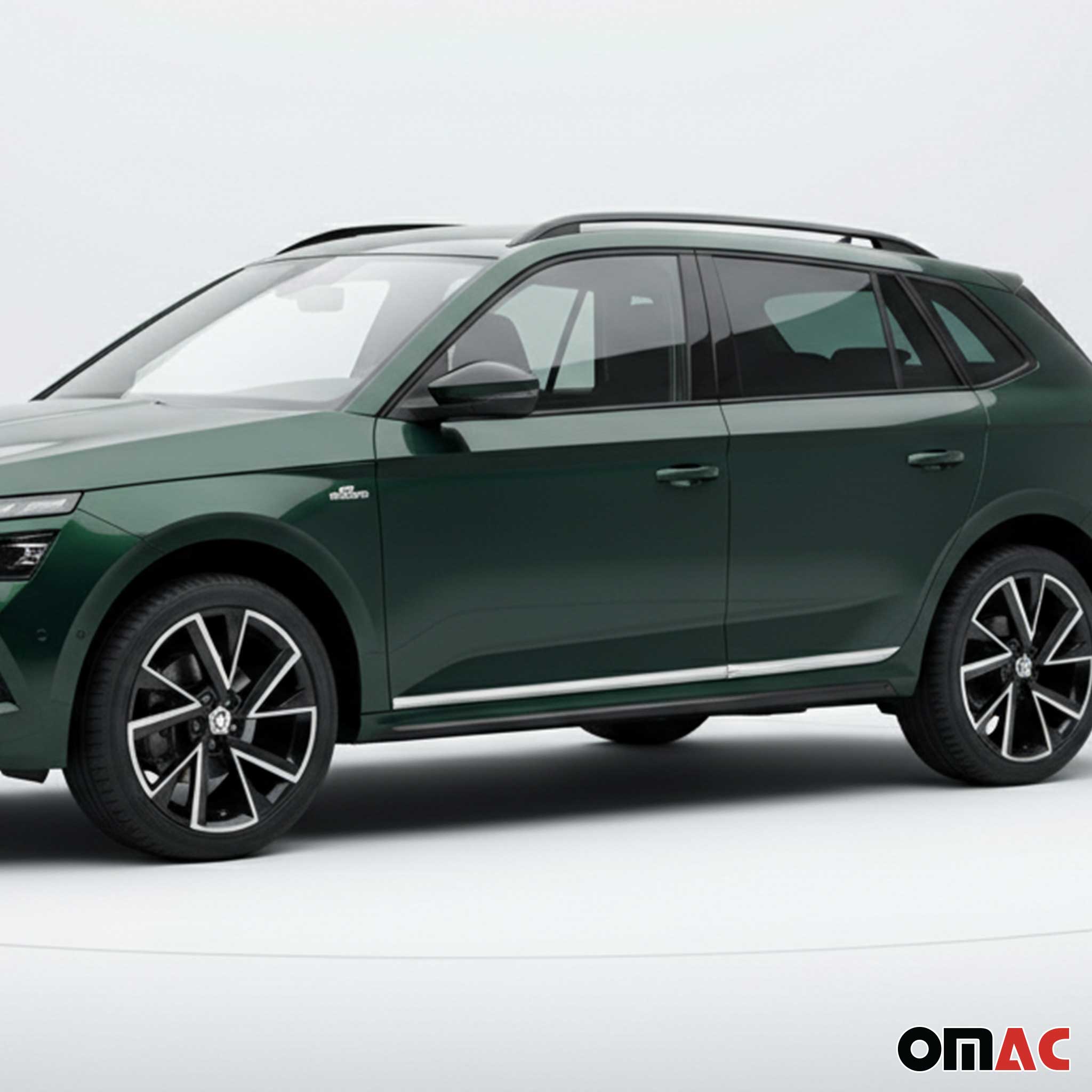 Garniture Baguette de porte latérale pour Skoda Kamiq 2019-2026 acier inox