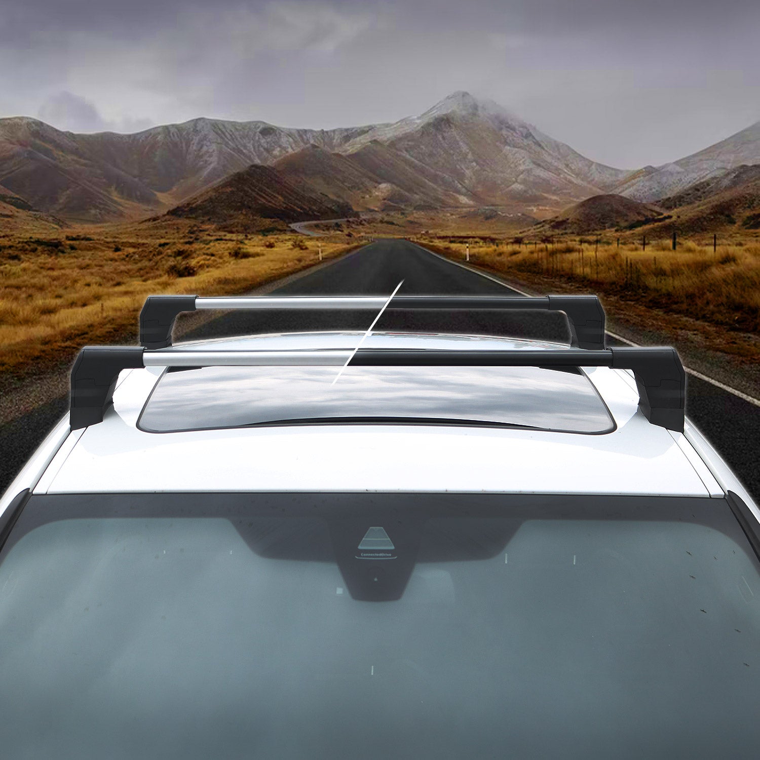 Barres de toit transversales pour Kia Soul 2020-2026 SUV Aluminium Noir