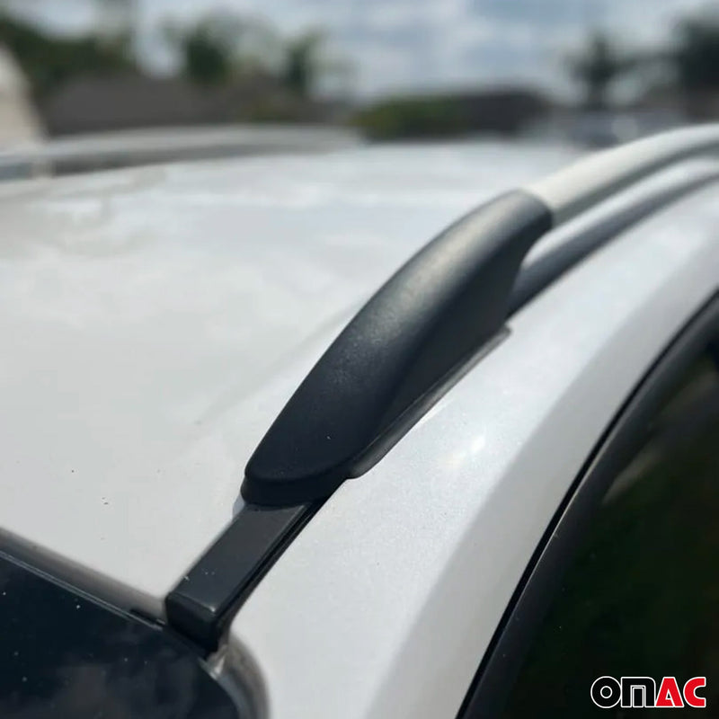 Barres de toit longitudinales pour Mercedes A Klasse W177 2018-2025 en Alu gris