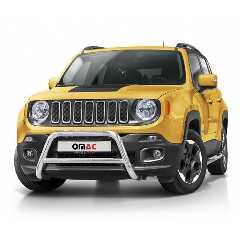 Pare-Buffle Avant Pour Jeep Renegade 2014-2021 Acier Inoxydable Argent