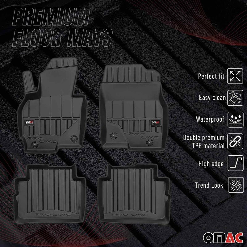 OMAC Tapis de sol en caoutchouc pour Mazda CX-5 2012-2017 Noir Premium