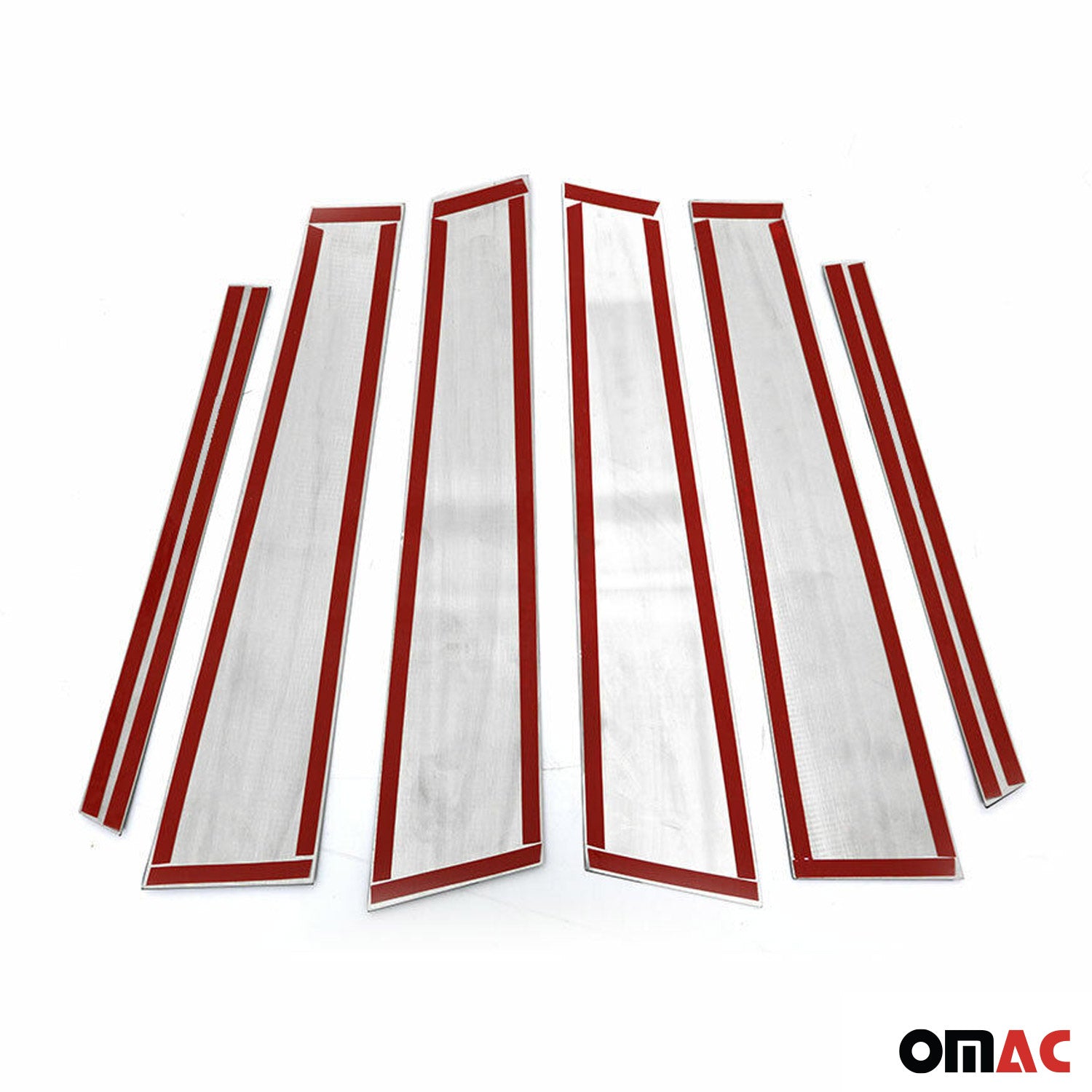 Couverture Garniture de pilier B pour Mercedes Classe C W205 2015-2021 inoxy