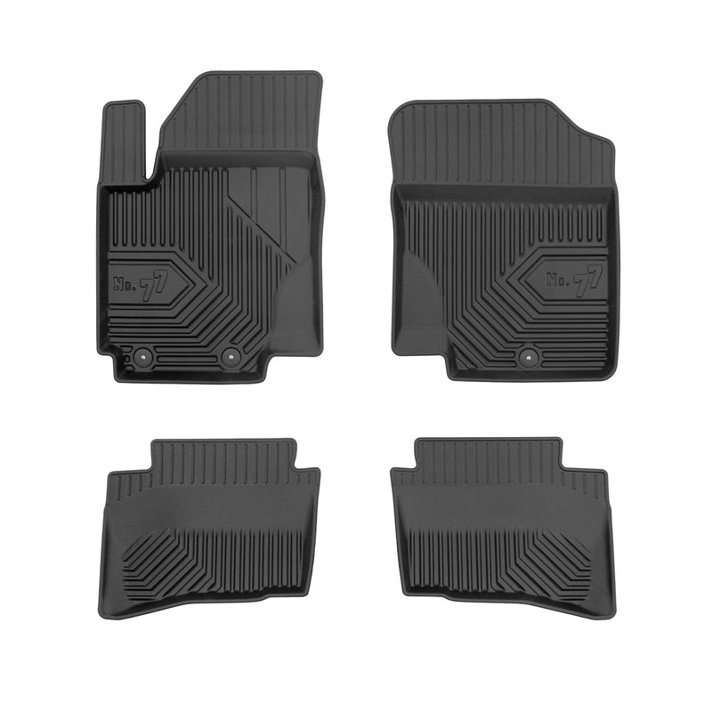 Tapis de Sol de Voiture pour Hyundai i20 I 2008-2014 TPE Antidérapant Noir 4Pcs