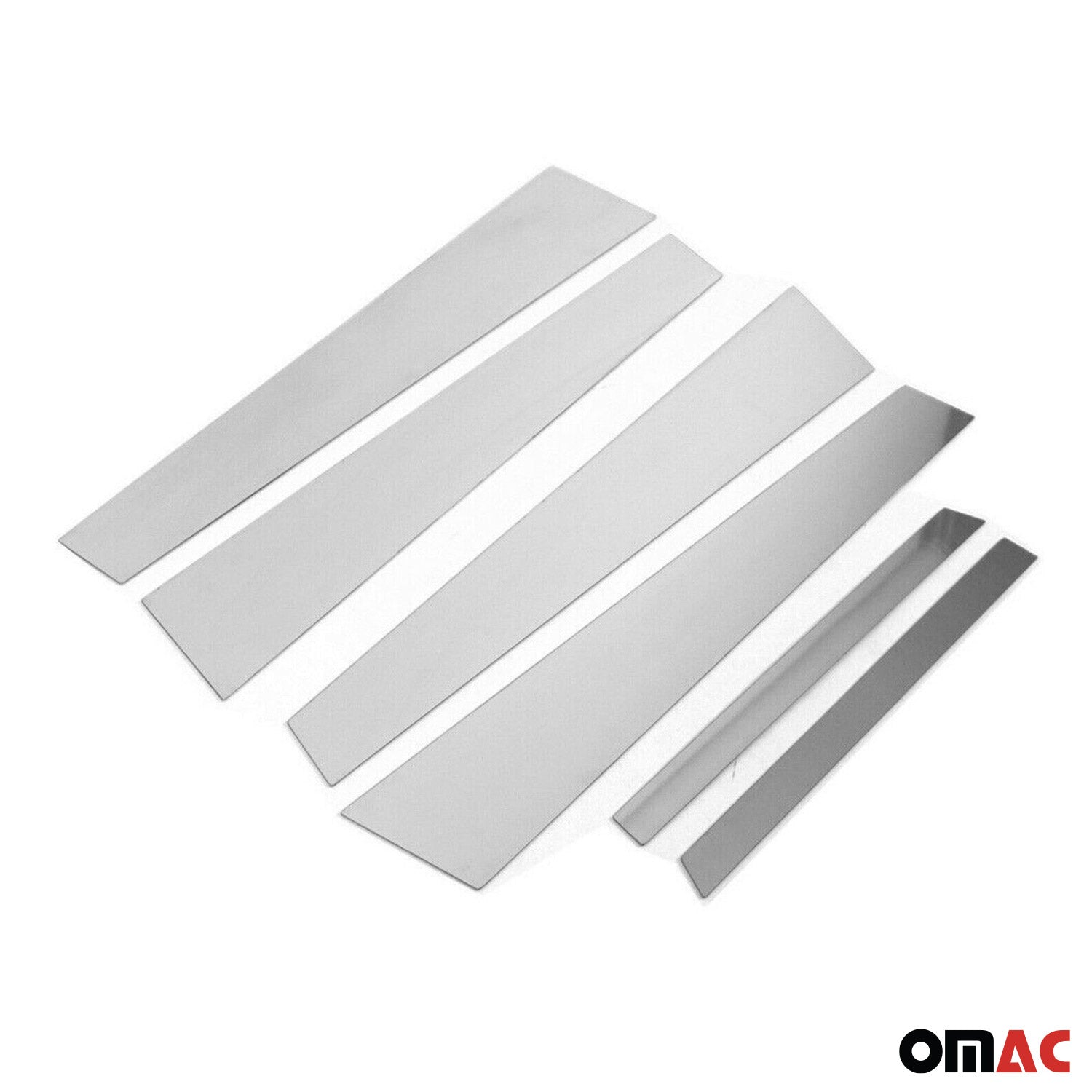 Garniture piliers de fenêtres pour BMW Série 5 E60 2003-2010 acier Chromé 6Pcs