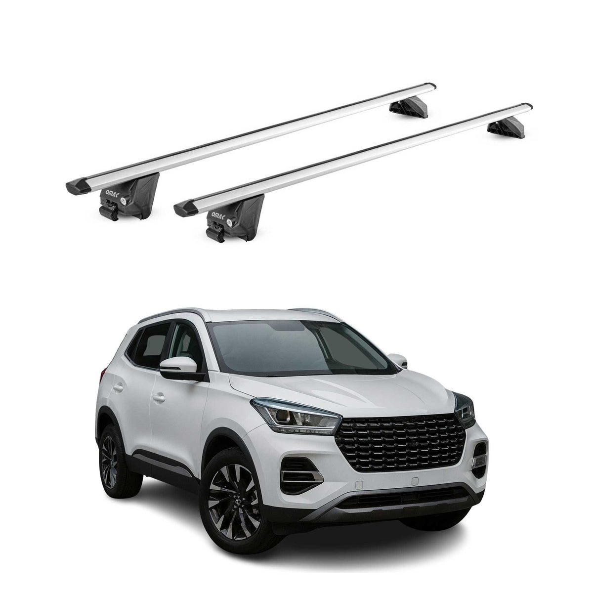 Barres de toit transversales pour DR 5.0 2024-2026 FL Aluminium Gris ABE
