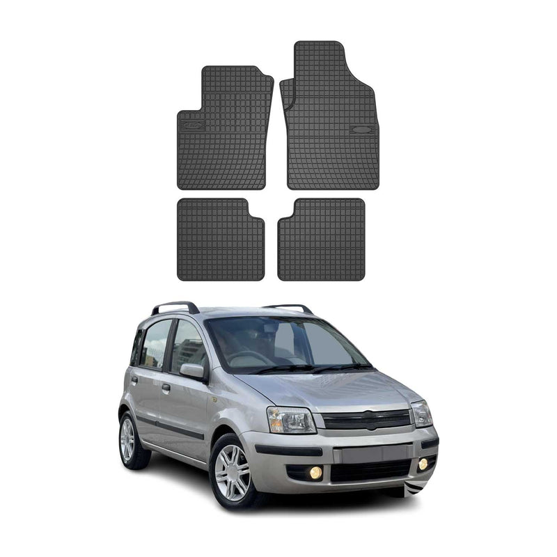 Tapis de Sol pour Fiat Panda 2003-2012 OMAC Noir Caoutchouc