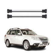 Barres de toit transversales pour Subaru Forester III 2008-2013 Aluminium Gris