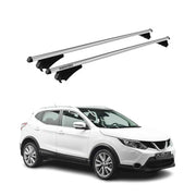 Tiger Barres de toit transversales pour Nissan Qashqai Dualis 2014-2017 Gris
