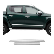 Garniture Baguette de porte latérale pour Mitsubishi L200 2019-22 Cabine double
