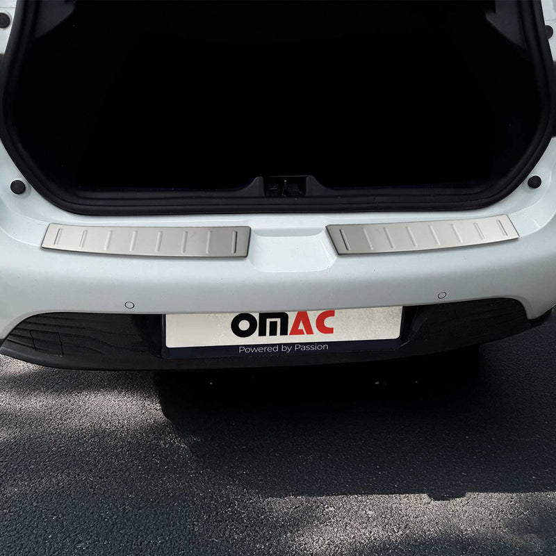 Protection Seuil de Pare-chocs Arriére Pour Renault Clio 2012-2018 Acier 2Pcs