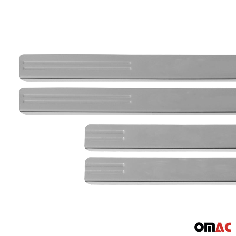 Seuils de porte pour Renault Clio III 2005-2019 en acier inox Chromé