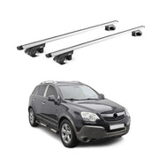 Barres de toit transversales pour Opel Antara 2006-2015 Alu Gris Argenté 2x ABE